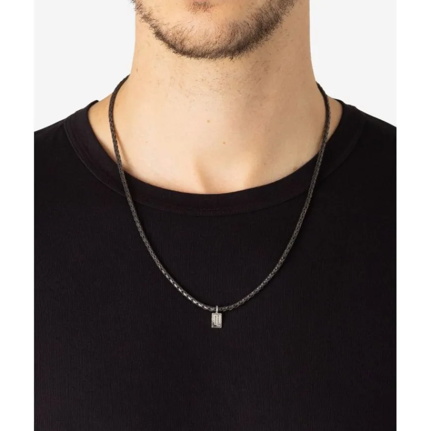 Buddha to Buddha Silberketten | Black Rhodium Schmuck-Halskette George XS Black Rhodium 60 cm