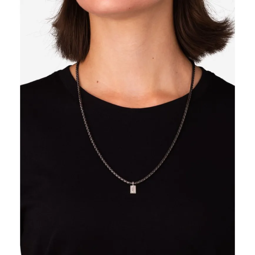 Buddha to Buddha Silberketten | Black Rhodium Schmuck-Halskette George XS Black Rhodium 60 cm