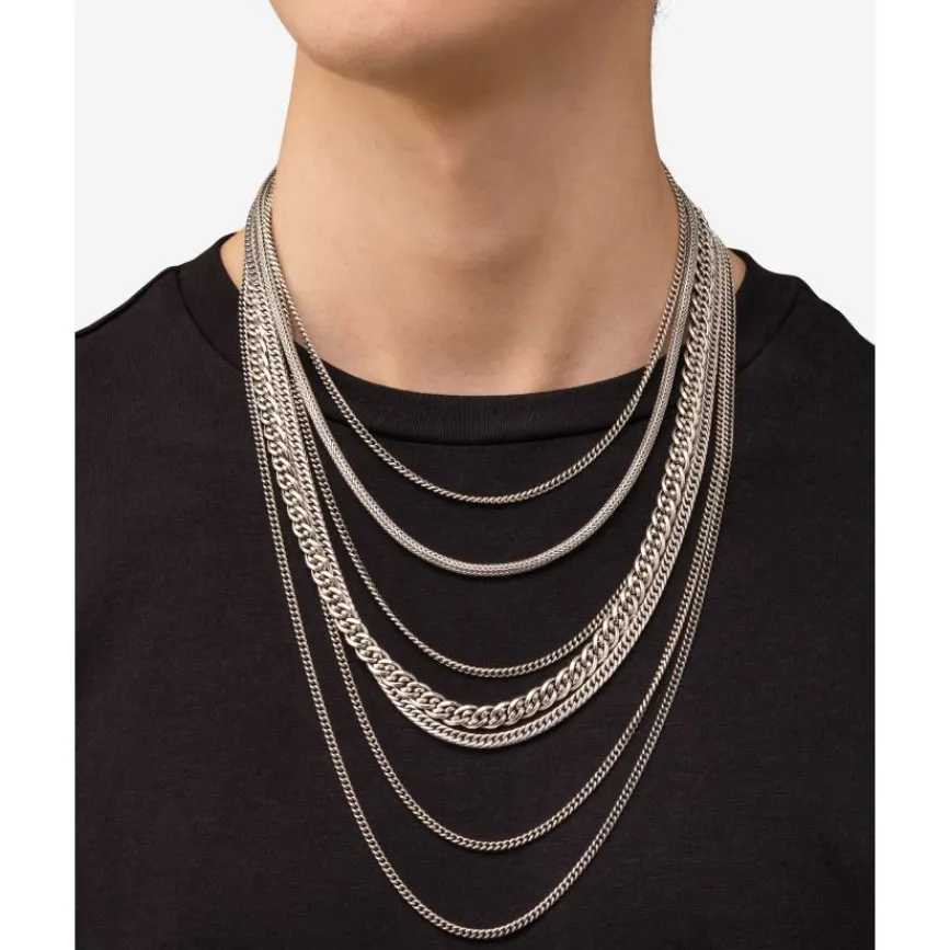 Buddha to Buddha Silberketten | Silberschmuck-Halskette Nathalie Multi Chain Silber 75 cm