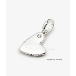 Buddha to Buddha Anhänger | Engrave-Herz Anhänger Silber