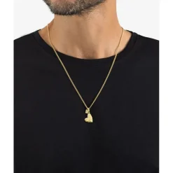 Buddha to Buddha Anhänger | Premium Gold Plated Jewelry-Herz Anhänger Vergoldet