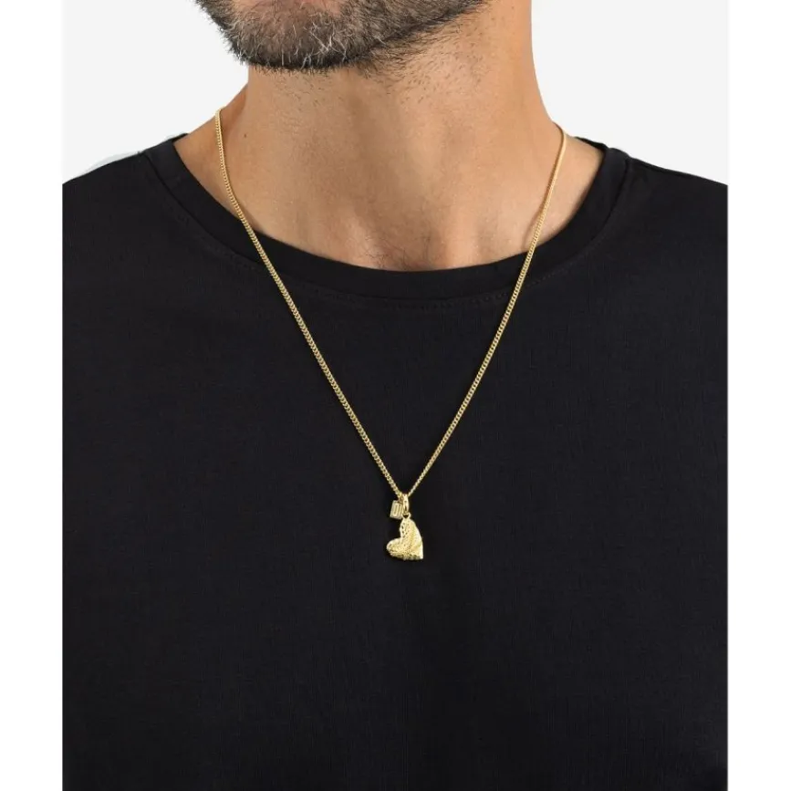 Buddha to Buddha Anhänger | Premium Gold Plated Jewelry-Herz Anhänger Vergoldet