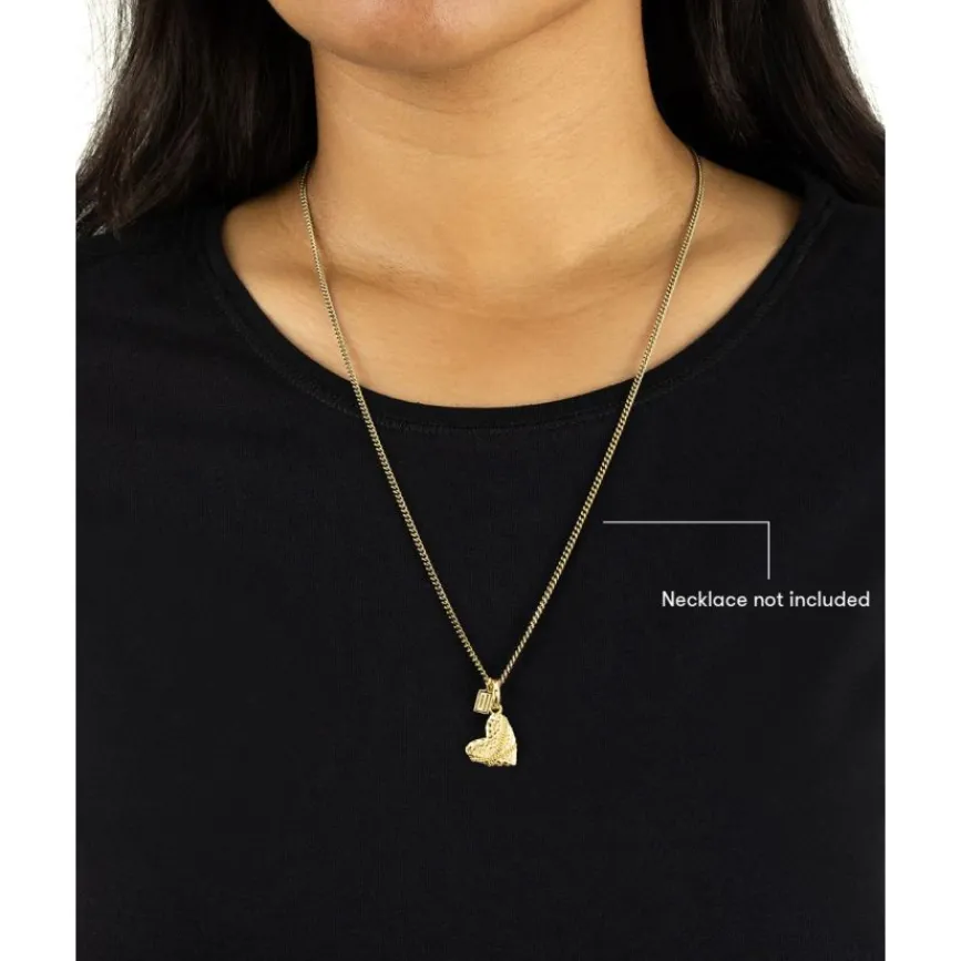 Buddha to Buddha Anhänger | Premium Gold Plated Jewelry-Herz Anhänger Vergoldet