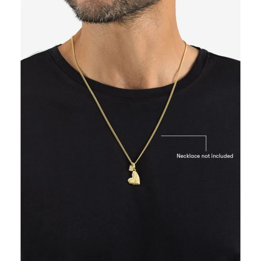 Buddha to Buddha Anhänger | Premium Gold Plated Jewelry-Herz Anhänger Vergoldet