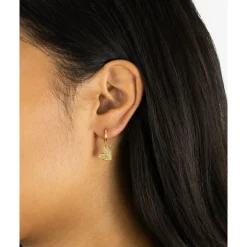 Buddha to Buddha Vergoldete Ohrringe | Premium Gold Plated Jewelry-Herz Ohrring Single Piece Vergoldet