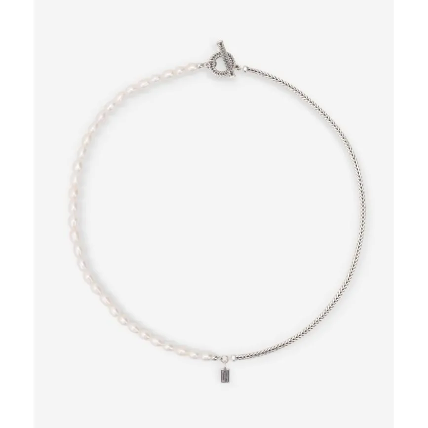 Buddha to Buddha Perlenketten | Silberschmuck-Kette Barbara Mini Perle Silber 45 cm