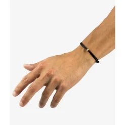Buddha to Buddha Kordel Armbänder | Golden Armbänder-Nathalie Bead Cord Armband Gold 14kt Schwarz