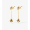 Buddha to Buddha Gold Ohrringe | Goldschmuck-Ohrhänger Refined Katja Gold YG 14kt