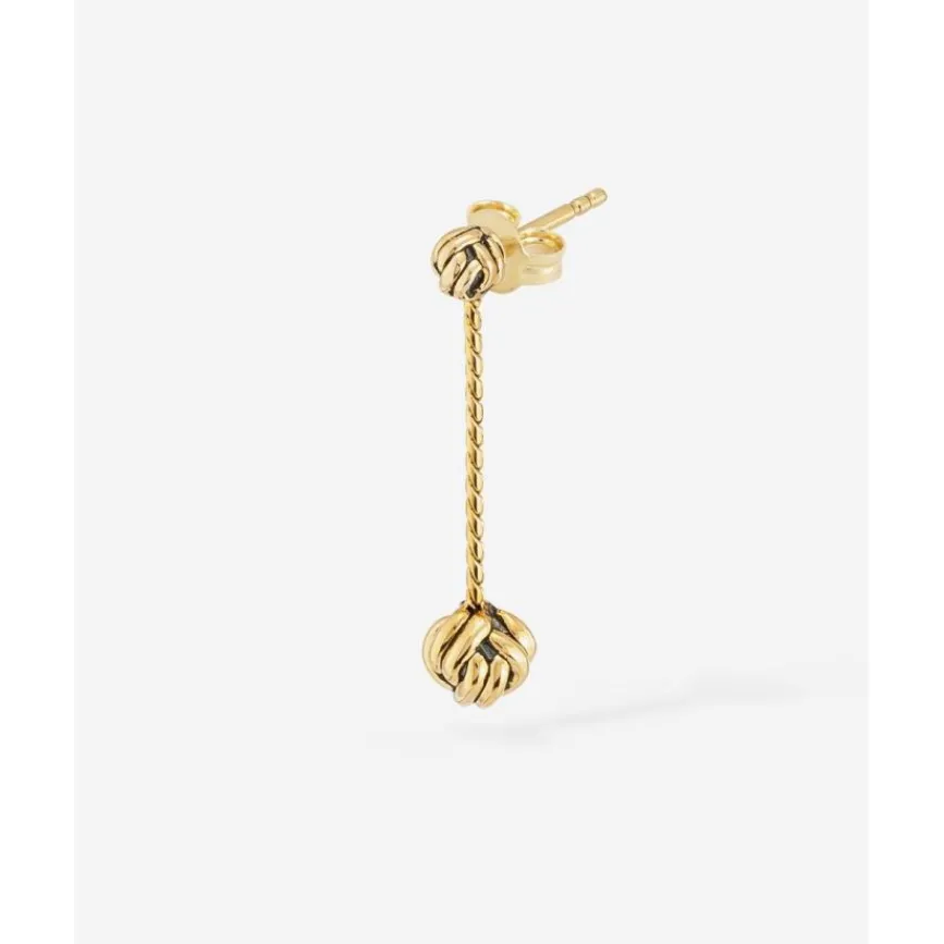 Buddha to Buddha Gold Ohrringe | Goldschmuck-Ohrhänger veredelt Katja 14 Karat Gold Einzelstück