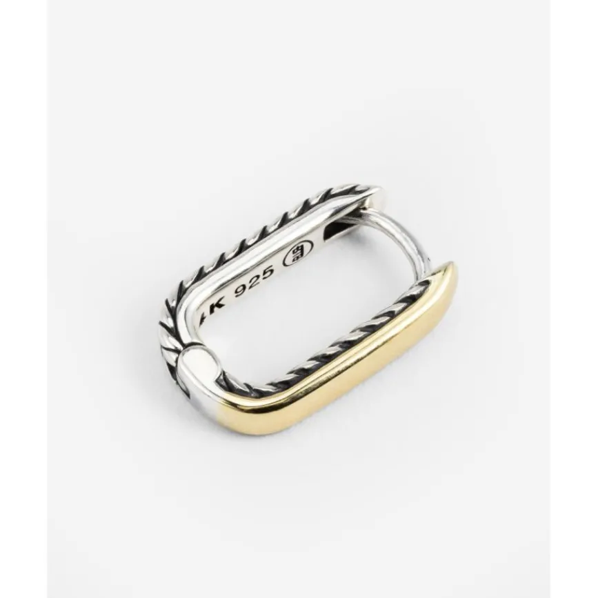 Buddha to Buddha Goldketten | Gold Ohrringe-Ohrring Barbara Reversible Bicolor Single Piece