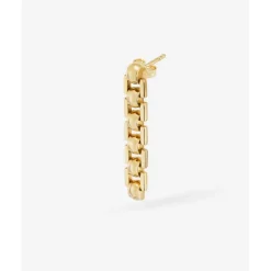 Buddha to Buddha Gold Ohrringe | Silberschmuck-Ohrring Batul Gold 14kt YG Einzelstück