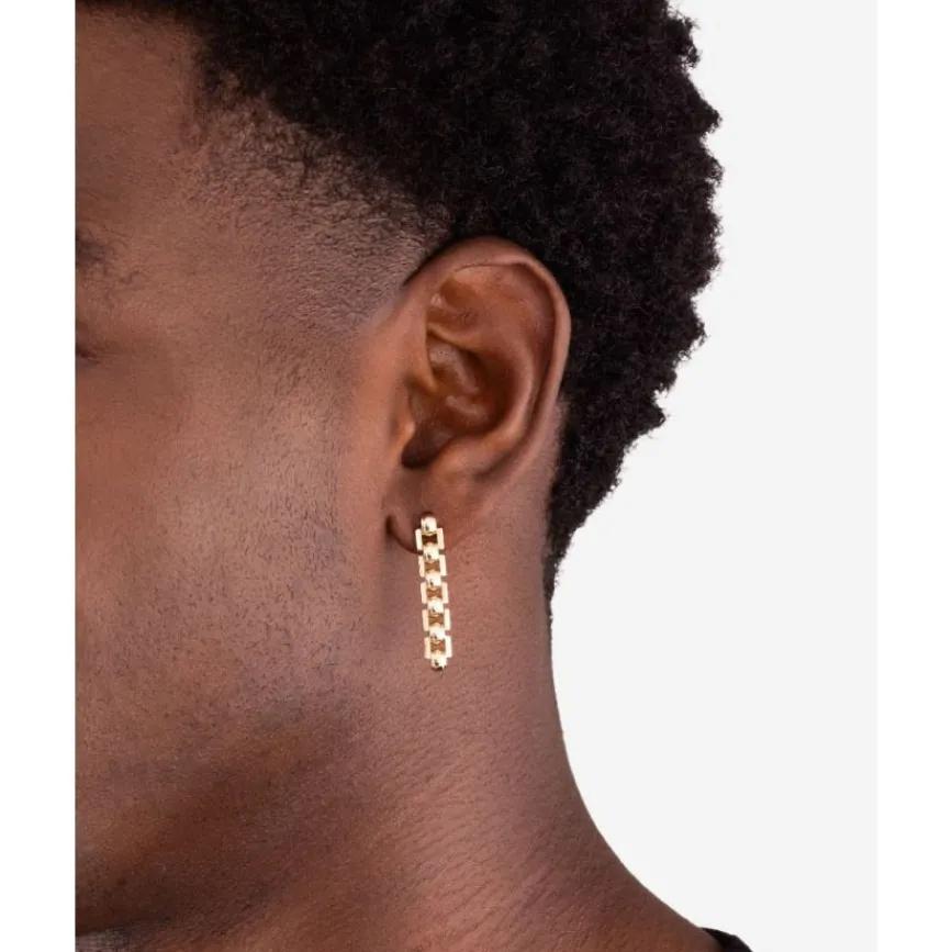 Buddha to Buddha Gold Ohrringe | Silberschmuck-Ohrring Batul Gold 14kt YG Einzelstück