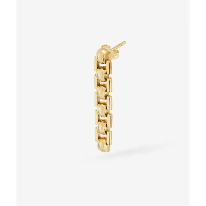 Buddha to Buddha Gold Ohrringe | Silberschmuck-Ohrring Batul Gold 14kt YG Einzelstück