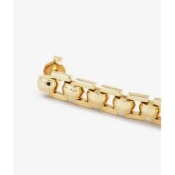 Buddha to Buddha Gold Ohrringe | Silberschmuck-Ohrring Batul Gold 14kt YG Einzelstück