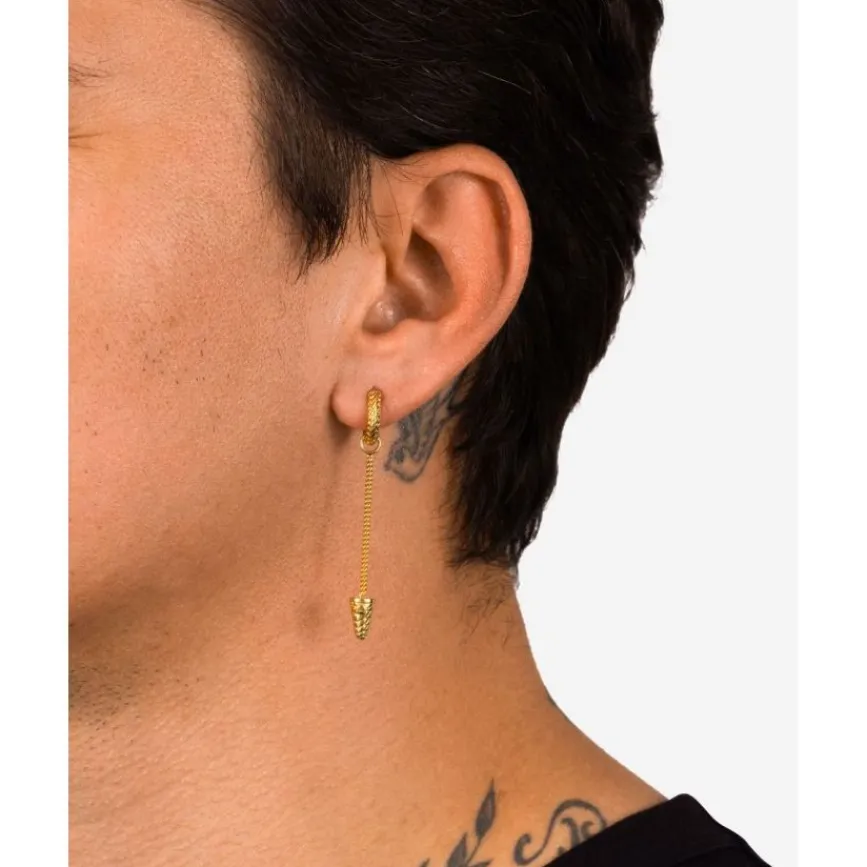 Buddha to Buddha Vergoldete Ohrringe | Premium Gold Plated Jewelry-Ohrring Ben Vergoldet Single Piece