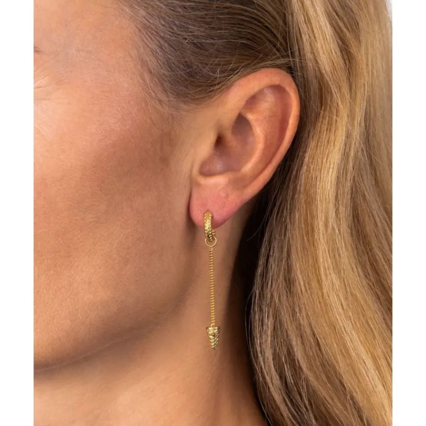 Buddha to Buddha Vergoldete Ohrringe | Premium Gold Plated Jewelry-Ohrring Ben Vergoldet Single Piece