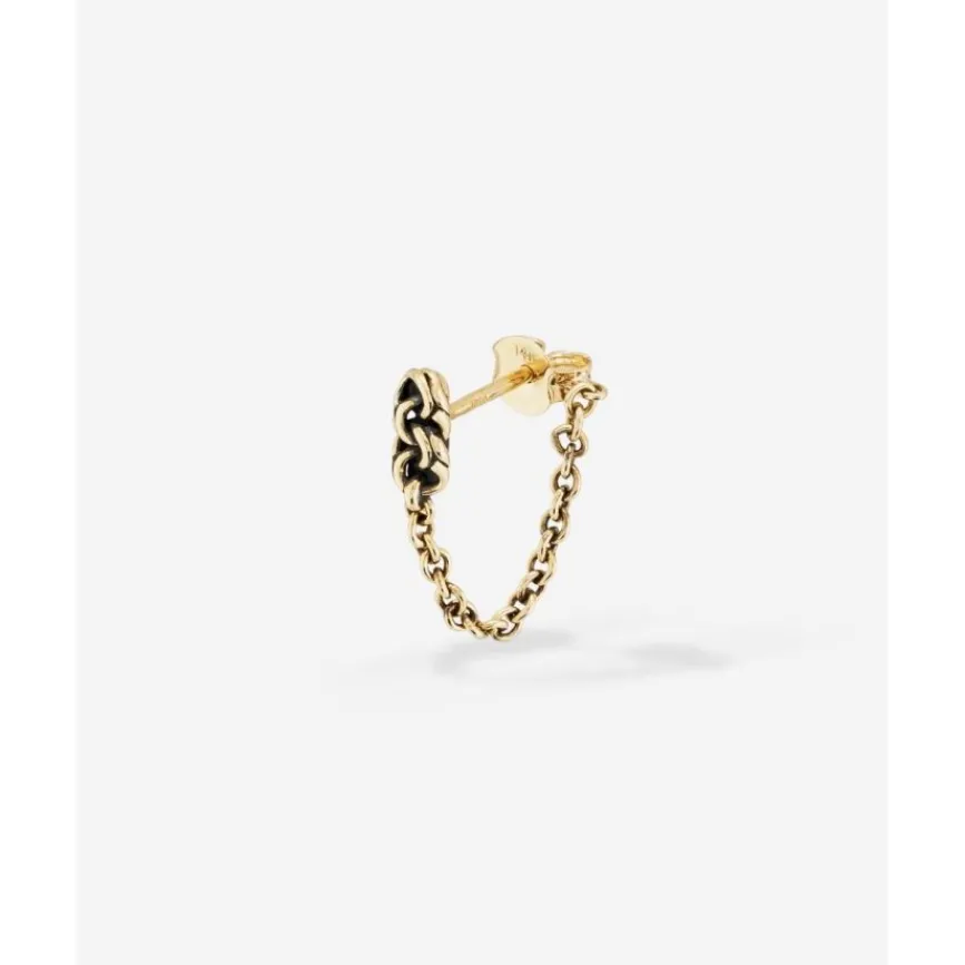 Buddha to Buddha Gold Ohrringe | Silberschmuck-Ohrring Davina Gold 14ct YG Einzelstück