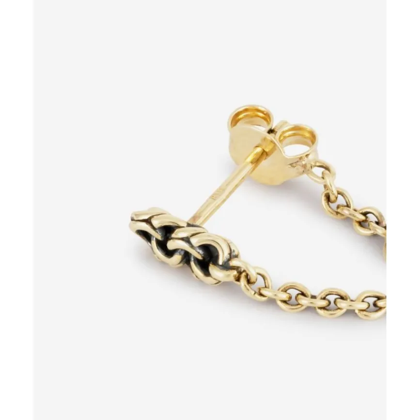 Buddha to Buddha Gold Ohrringe | Silberschmuck-Ohrring Davina Gold 14ct YG Einzelstück