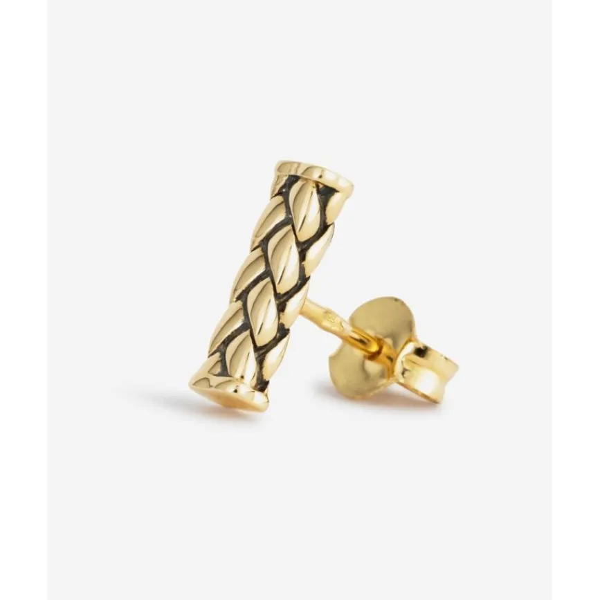 Buddha to Buddha Gold Ohrringe | Silberschmuck-Ohrring George Gold 18kt YG Einzelstück