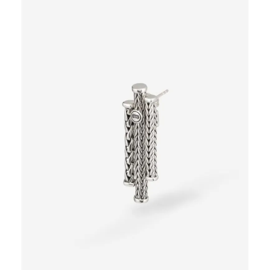 Buddha to Buddha Silber Ohrringe | Silberschmuck-Ohrring Triple Mini Silber Single Piece