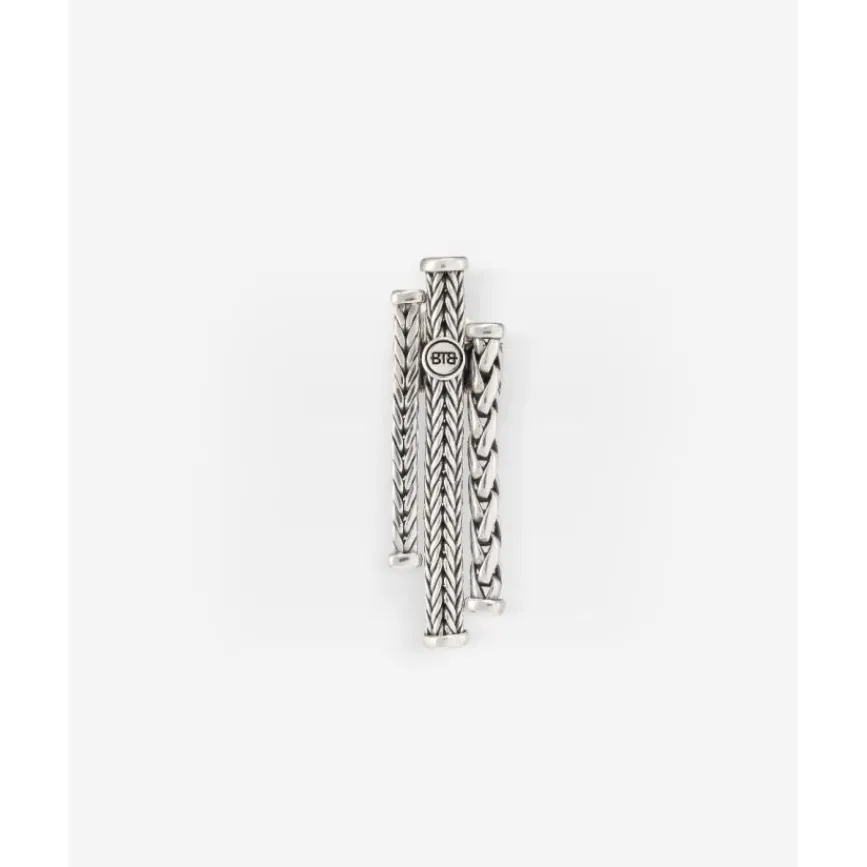 Buddha to Buddha Silber Ohrringe | Silberschmuck-Ohrring Triple Mini Silber Single Piece