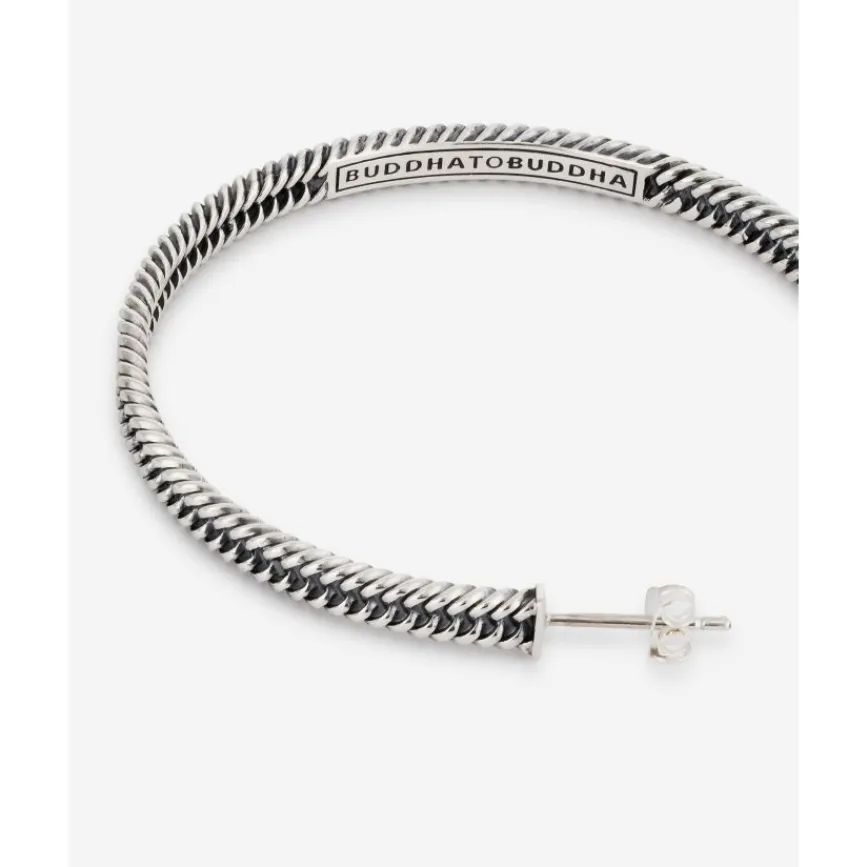 Buddha to Buddha Silber Ohrringe | Silberschmuck-Ohrringe Chain Hoop