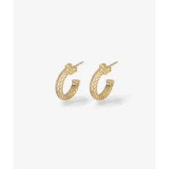 Buddha to Buddha Gold Ohrringe | Goldschmuck-Ohrringe Ellen XS Creole Gold YG 14kt