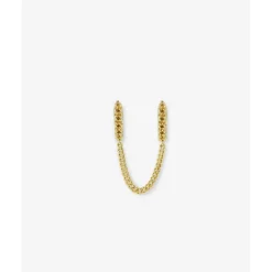 Buddha to Buddha Vergoldete Ohrringe | Premium Gold Plated Jewelry-Ohrringe Nathalie Double Linked Vergoldet Single Piece