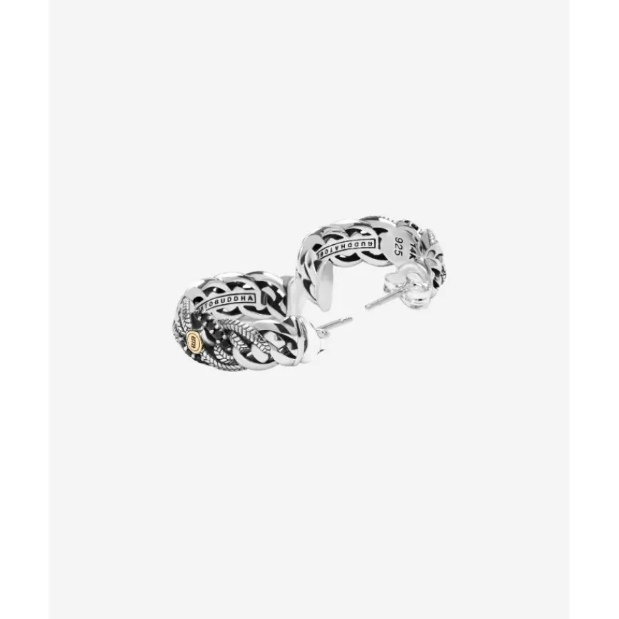 Buddha to Buddha Silber Ohrringe | Limited Editions-Ohrringe Nathalie schwarz Spinel Limited Silber Gold 14kt