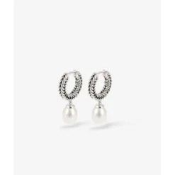 Buddha to Buddha Silber Ohrringe | Beads Jewelry-Ohrringe Perle Barbara Silber