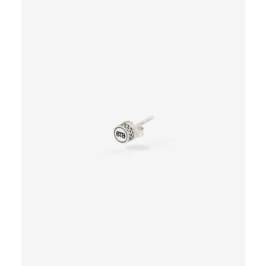 Buddha to Buddha Silber Ohrringe | Silberschmuck-Ohrstecker Barbara Logo Single Piece