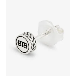 Buddha to Buddha Silber Ohrringe | Silberschmuck-Ohrstecker Barbara Logo Single Piece