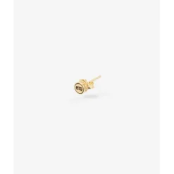 Buddha to Buddha Vergoldete Ohrringe | Premium Gold Plated Jewelry-Ohrstecker Barbara Logo Vergoldet Single Piece