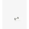 Buddha to Buddha Silber Ohrringe | Silberschmuck-Ohrstecker Endless Knot Flatback Silber Single Piece