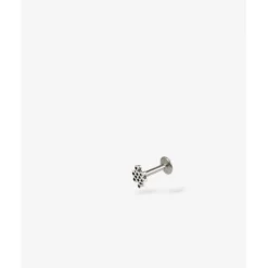 Buddha to Buddha Silber Ohrringe | Silberschmuck-Ohrstecker Endless Knot Flatback Silber Single Piece
