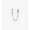Buddha to Buddha Vergoldete Ohrringe | Premium Gold Plated Jewelry-Ohrstecker George Doppel Vergoldet Single Piece