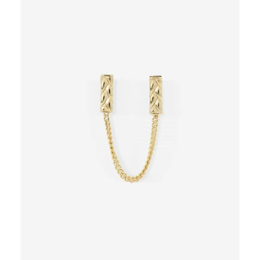 Buddha to Buddha Vergoldete Ohrringe | Premium Gold Plated Jewelry-Ohrstecker George Doppel Vergoldet Single Piece