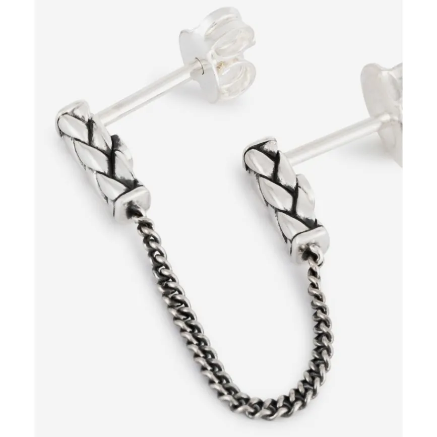 Buddha to Buddha Silber Ohrringe | Silberschmuck-Ohrstecker George Double Single Piece