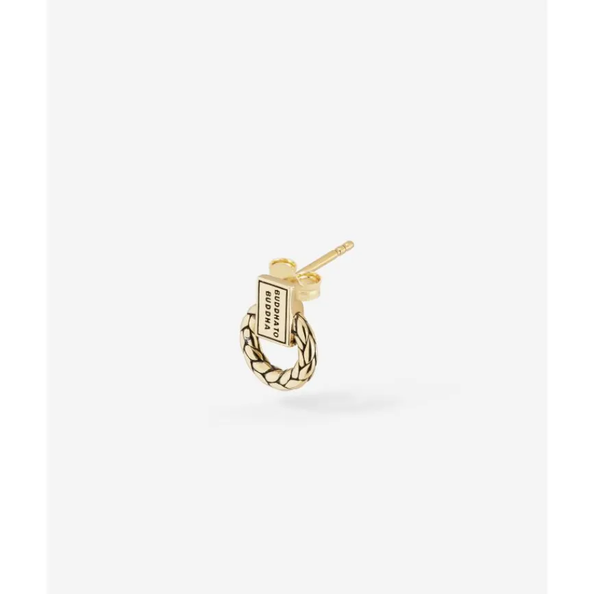 Buddha to Buddha Gold Ohrringe | Goldschmuck-Ohrstecker George 14kt Gold Einzelstuck