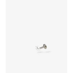 Buddha to Buddha Silber Ohrringe | Silberschmuck-Ohrstecker Lotus Flatback Silber Single Piece
