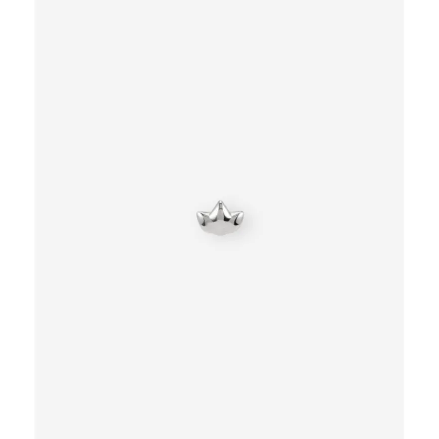 Buddha to Buddha Silber Ohrringe | Silberschmuck-Ohrstecker Lotus Flatback Silber Single Piece