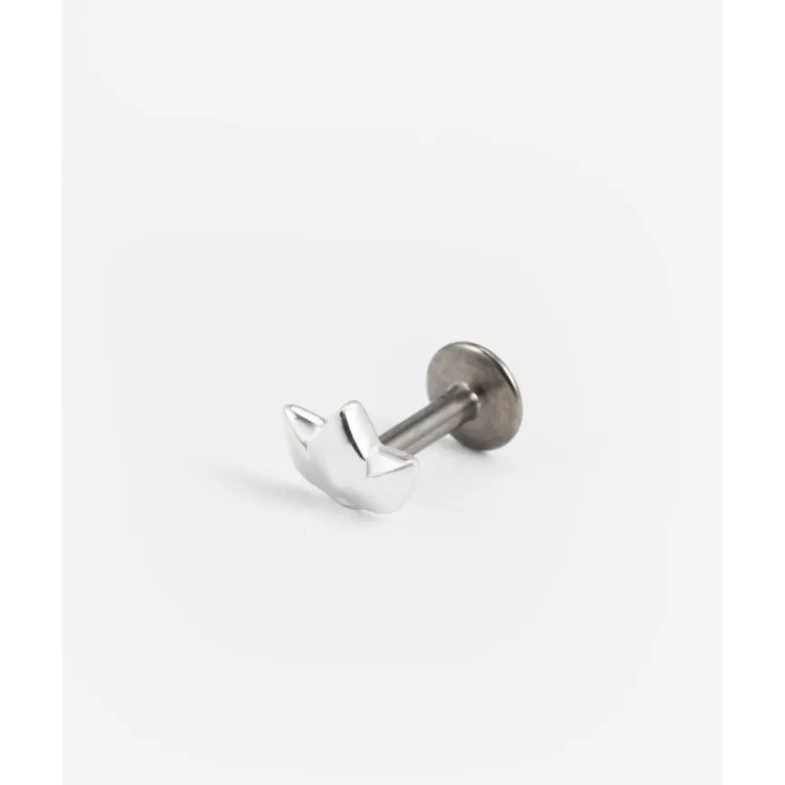 Buddha to Buddha Silber Ohrringe | Silberschmuck-Ohrstecker Lotus Flatback Silber Single Piece