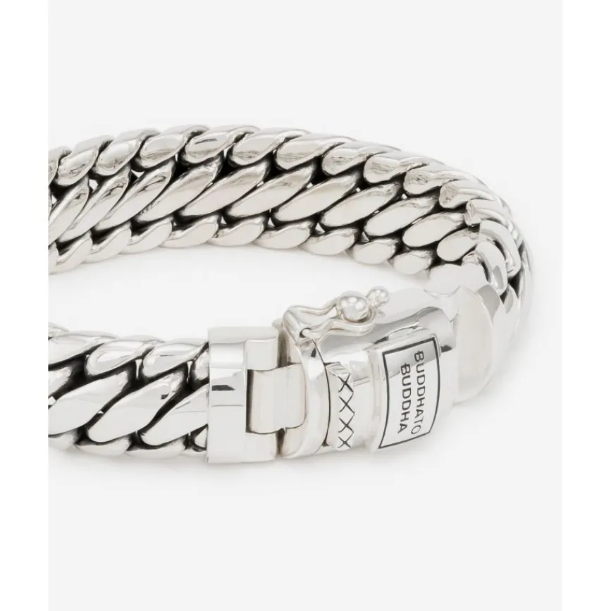 Buddha to Buddha Silber Armbänder | Engrave-Panzerarmband Ben Medium