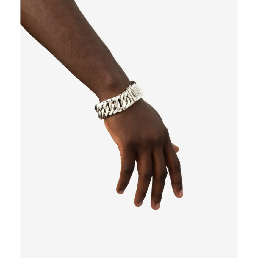 Buddha to Buddha Gravierbarer Armbänder | Silber Armbänder-Panzerarmband Chain Big