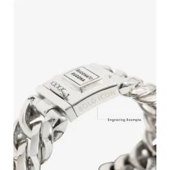 Buddha to Buddha Gravierbarer Armbänder | Silber Armbänder-Panzerarmband Chain Big
