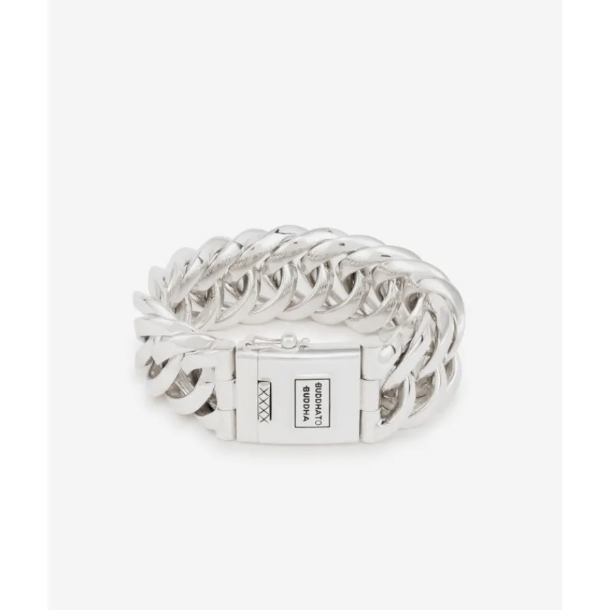 Buddha to Buddha Gravierbarer Armbänder | Silber Armbänder-Panzerarmband Chain Big