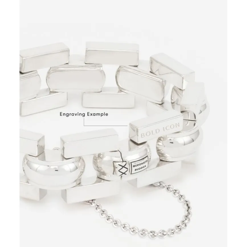 Buddha to Buddha Gravierbarer Armbänder | Silber Armbänder-Panzerarmband The Batul