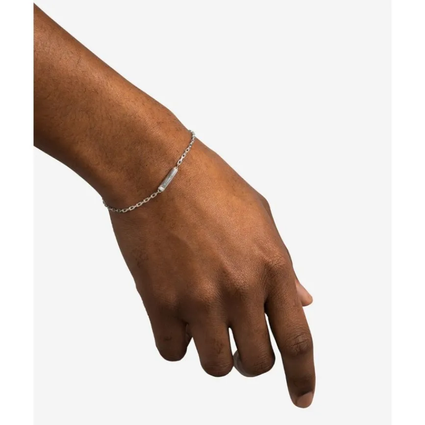 Buddha to Buddha Gravierbarer Armbänder | Silber Armbänder-Permanentes Armband Link Silber