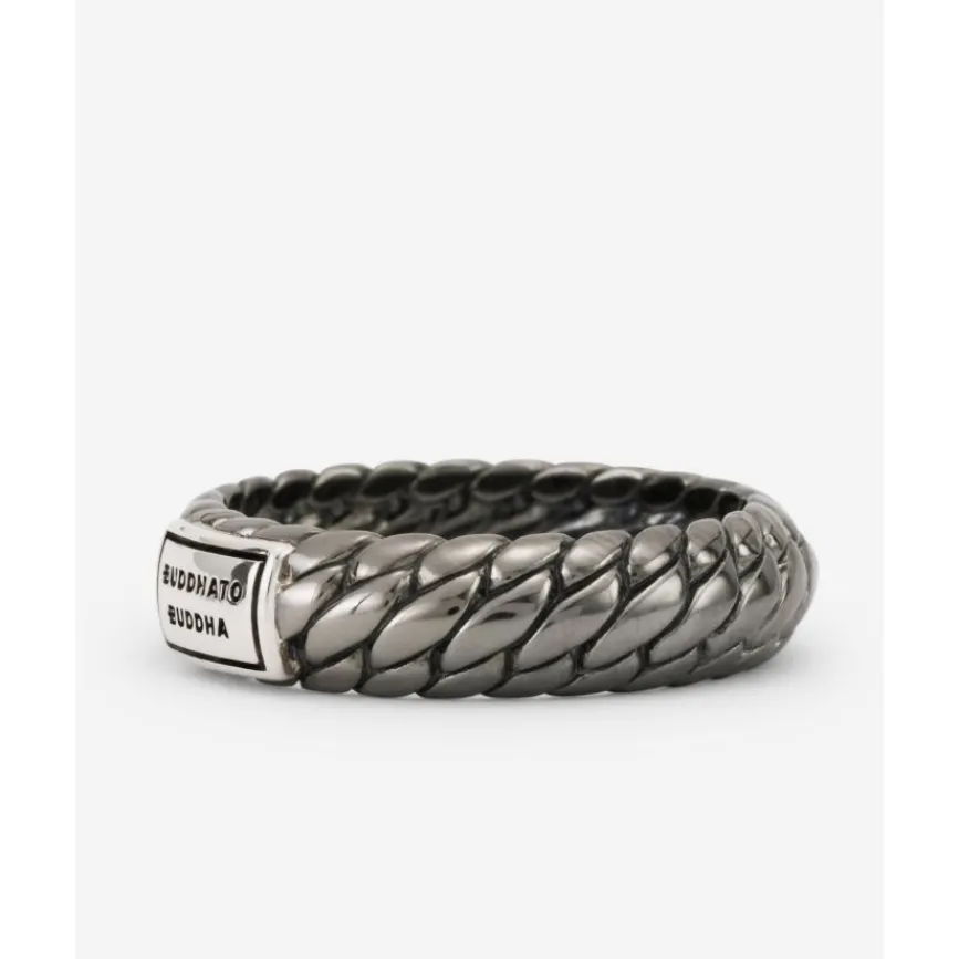 Buddha to Buddha Silber Ringe | Black Rhodium Schmuck-Ring Ben XS Black Rhodium Shine Silber
