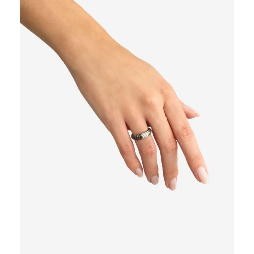 Buddha to Buddha Silber Ringe | Black Rhodium Schmuck-Ring Ben XS Black Rhodium Shine Silber
